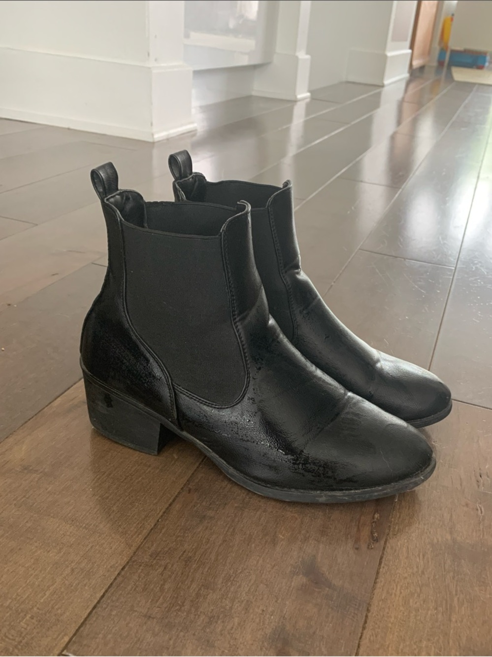 Classic Black Chelsea Ankle Boots - Women's